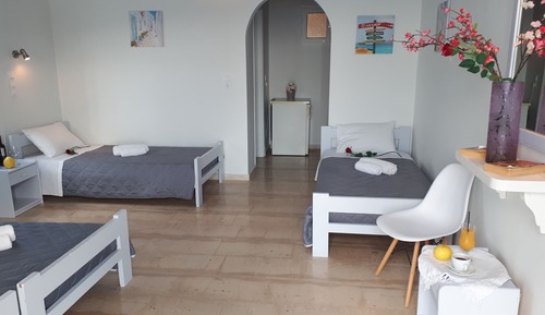 Habitación familiar, vistas al mar