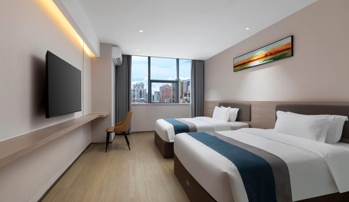 Habitación, 2 camas individuales, no fumadores, vistas a la ciudad