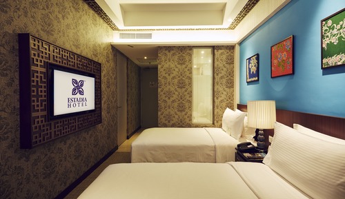 Habitación Deluxe con 2 camas individuales, vistas a la ciudad (Estadia Deluxe)