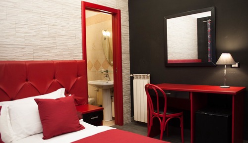 Habitación económica doble, 1 cama doble, baño privado