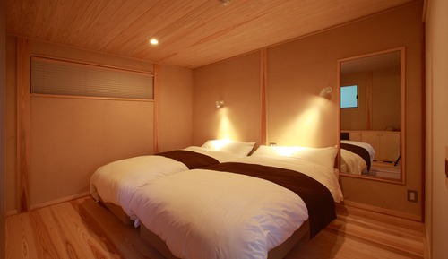 Habitación económica, 2 habitaciones, no fumadores, baño privado (Rindou with Open Air Bath)