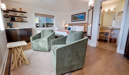 Suite panorámica, baño privado, vistas al mar (Kelp Oceanfront King)
