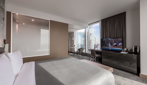 Suite junior, 1 cama de matrimonio grande, vistas a la ciudad