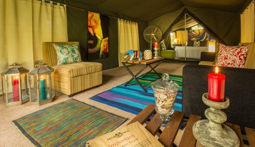Glamping suite bordering wilpattu with guided night bush walk