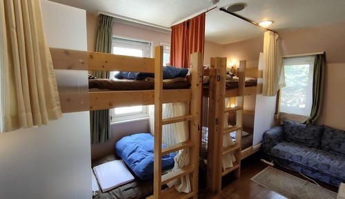 Dormitorio compartido, dormitorio mixto, no fumadores (upper bed)