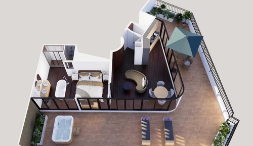 Apartamento panorámico, vistas a la ciudad