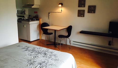 Estudio, 1 cama de matrimonio, terraza