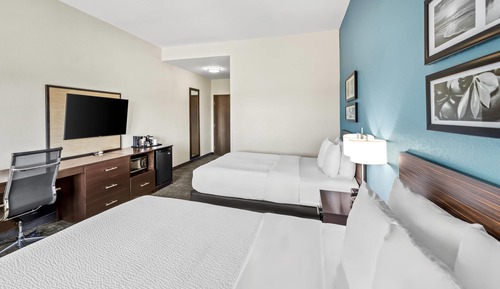 Habitación, 2 camas de matrimonio, accesible para personas con discapacidad, no fumadores