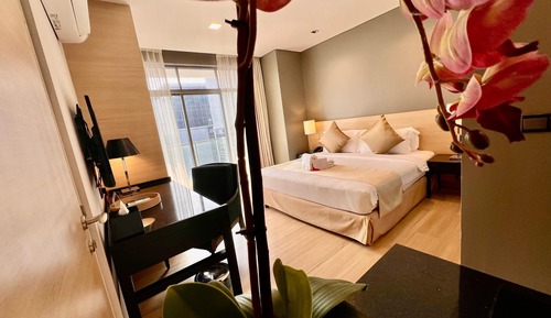Habitación City doble, 1 cama de matrimonio grande, no fumadores, vistas a la ciudad