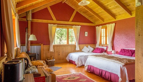 Chalet, 1 habitación, chimenea, vistas al río