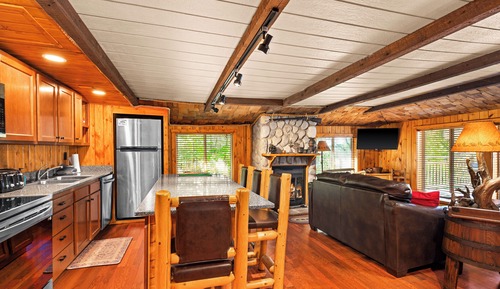 Cabaña Premium, 3 habitaciones, chimenea, vistas al lago