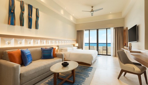 Suite, 1 cama de matrimonio grande con sofá cama, frente al mar (Pyramid Suite)