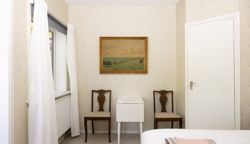 Habitación básica doble, baño privado, planta baja