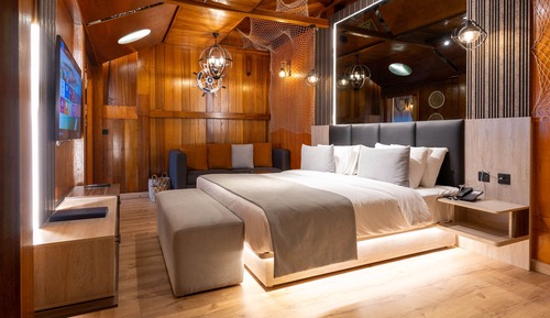 Chalet familiar, 2 habitaciones, mirando al mar