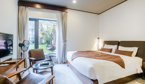Habitación Deluxe, 1 cama de matrimonio grande, vistas al jardín (King - Onsen, Sauna, Steam Sauna)