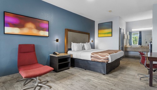 Habitación estándar, 1 cama de matrimonio grande, fumadores, bañera de hidromasaje
