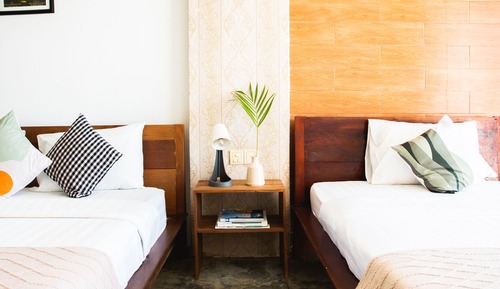 Habitación triple, varias camas, vistas al mar