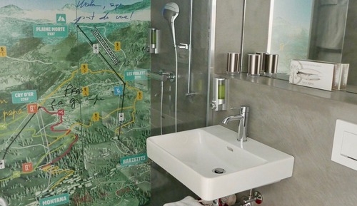 Habitación doble superior, varias camas, balcón, junto a la montaña