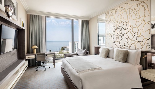 Habitación Deluxe, 1 cama de matrimonio grande, vistas al mar