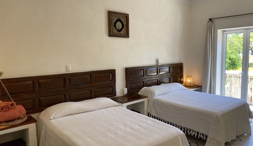Habitación cuádruple, 2 camas dobles, vistas al parque