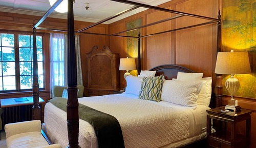 Habitación Deluxe, 1 cama de matrimonio grande, chimenea, vistas al puerto deportivo