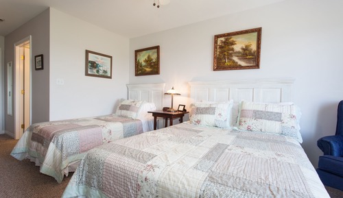 Habitación triple Deluxe, varias camas, vistas al mar