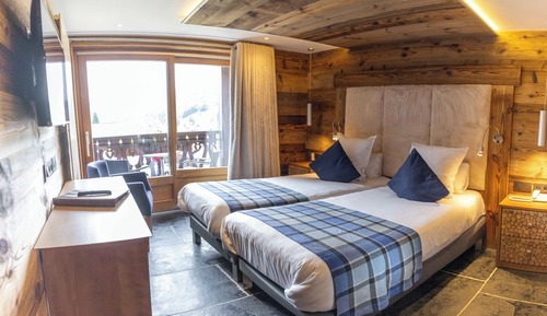 Habitación Confort con 1 cama doble o 2 individuales, 1 habitación, vistas a la montaña