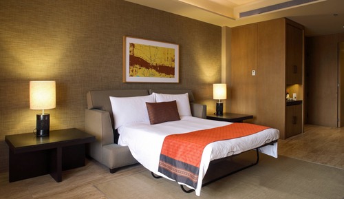 Suite de lujo, 1 cama de matrimonio grande con sofá cama, no fumadores, vistas al complejo turístico