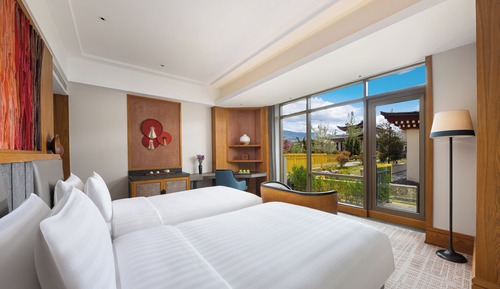 Habitación Deluxe, 2 camas individuales, vistas al jardín