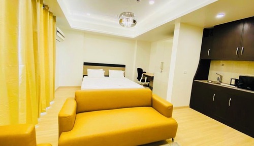 Suite estudio presidencial, 1 habitación, balcón, vistas a la piscina