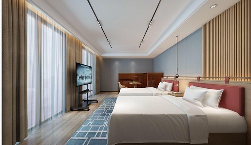 Habitación Deluxe con 2 camas individuales, vistas al río