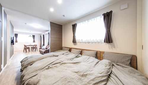 Logement Aile Room 201 - 1LDK, Non-Smoking (Warm Brown-Toned Apartment)