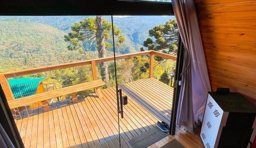 Luxury Cabin, 1 Queen Bed, Pets Allowed, Mountain View