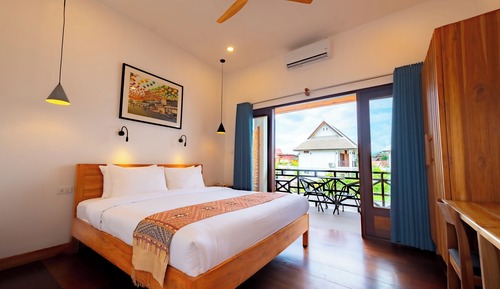 Deluxe Double or Twin Room, Balcony, Garden View
