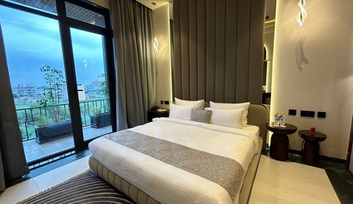 Basic Double Room, Balcony, City View