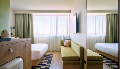Habitación, 1 cama de matrimonio con sofá cama