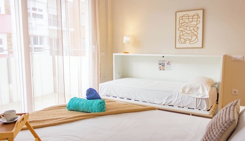 Suite estudio Deluxe, balcón, vistas a la playa