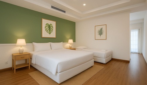 Apartamento superior, vistas al jardín