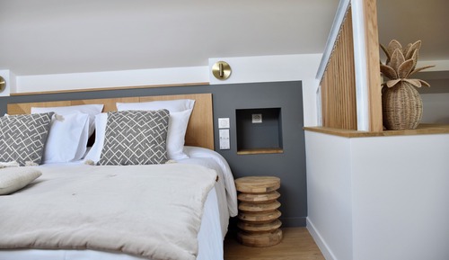 Habitación Confort con 1 cama doble o 2 individuales, balcón, vistas a la piscina (Terre de Brume)