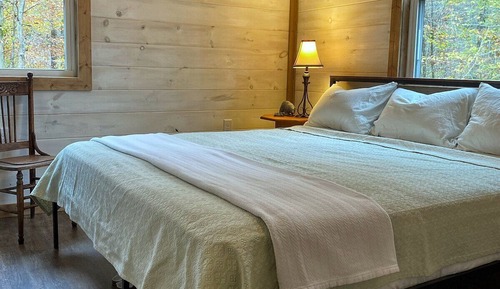 Cabaña, baño privado