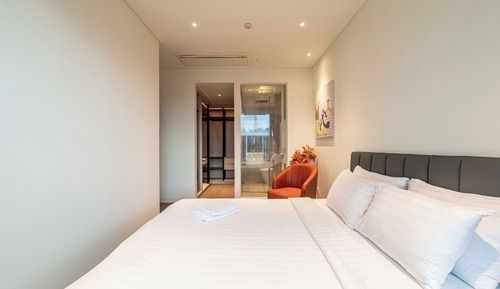 Apartamento Deluxe, 2 habitaciones, bañera, vistas a la ciudad