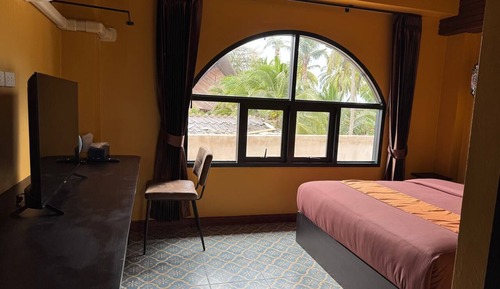 Habitación Deluxe doble, 1 cama de matrimonio grande, vistas al mar