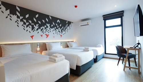 Habitación triple Deluxe, vistas a la ciudad