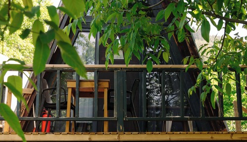 Bungalow, 1 cama doble, patio, vistas a la montaña