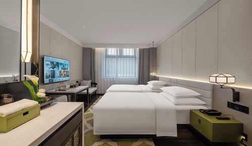 Habitación Deluxe con 2 camas individuales, vistas a la ciudad