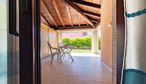 Casa, patio, vistas al jardín