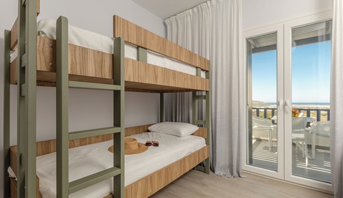 Villa familiar, 2 habitaciones, vistas al mar
