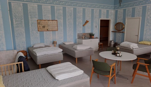 Habitación familiar, varias camas, no fumadores, vistas al jardín
