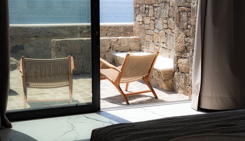 Suite estudio junior, patio, vistas al mar