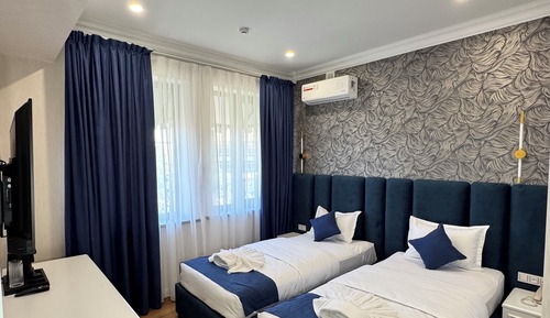 Habitación estándar con 2 camas individuales, vistas a la ciudad